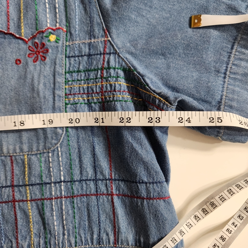 Koret Blue Denim Shirt with Colorful Embroidery - Picture 4 of 6
